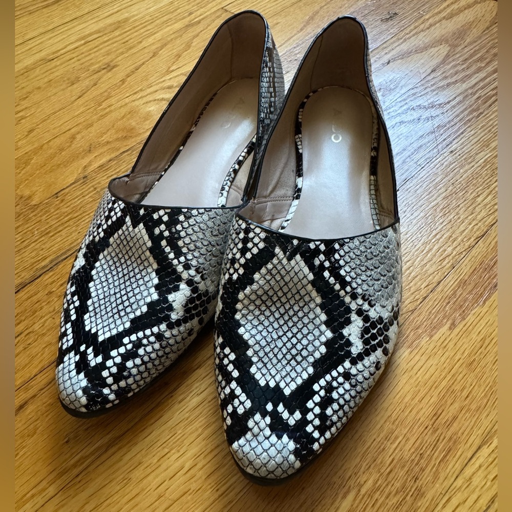 Aldo Snakeskin Pattern Flats